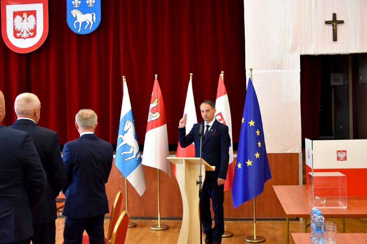 Inauguracja IX Kadencji Rady Gminy Przykona. Wójt Łukasz Sadłowski złożył ślubowanie