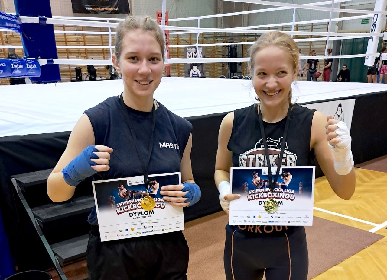Złote medale dla zawodniczek Strikera na Skierniewickiej Lidze Kickboxingu